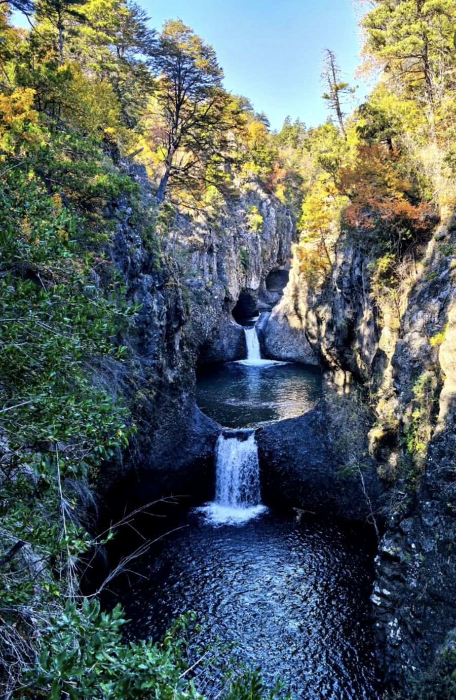 Cascadas del Parque Nacional Radal Siete Tazas